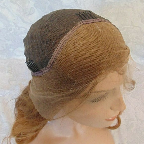NEW Thick Swiss Lace Front Auburn Ombre Wig main image 5